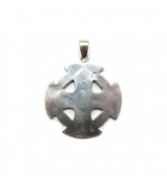 PE001407 Genuine sterling silver pendant Celtic cross solid hallmarked 925 